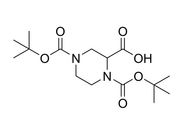 1,4-bis-Boc-piperazine-2-carboxylic acid