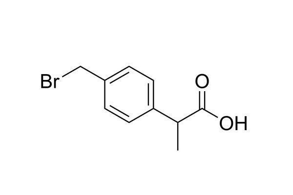 2-(4-(bromomethyl)phenyl)propanoic acid